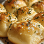 Easy Garlic Butter Dinner Rolls – Soft & Fluffy Recipe