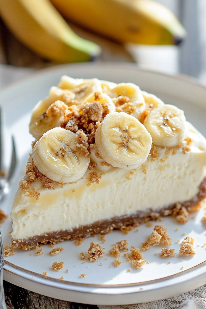 Easy No-Bake Banana Cheesecake Recipe