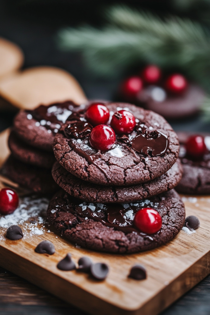 Indulge in Decadent Black Forest Chocolate Cookies