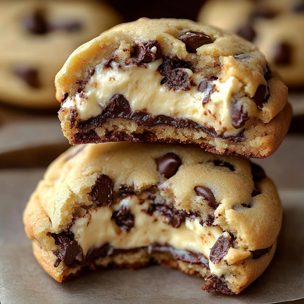Cheesecake Stuffed Chocolate Chip Cookies