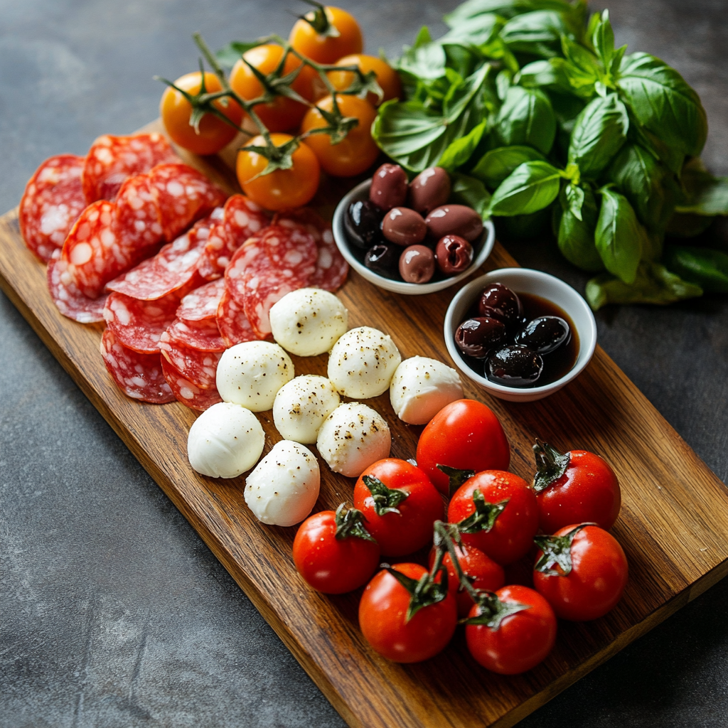 Antipasto Skewers ingredients
