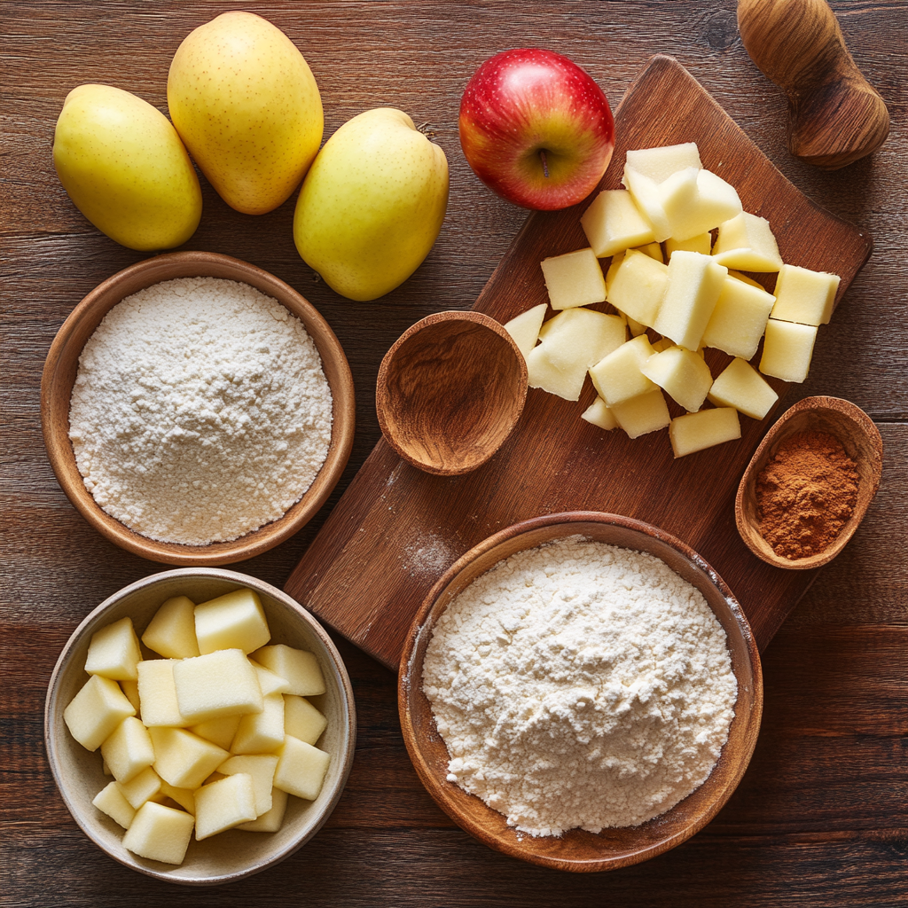 Apple Pie Bars ingredients