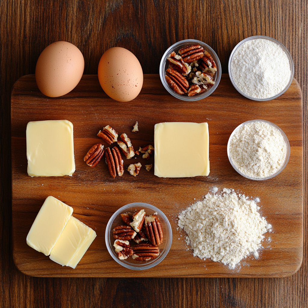 Brown Butter Pecan Pie Bars ingredients