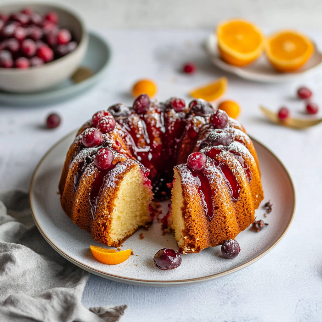 Cranberry Orange Bundt Cake