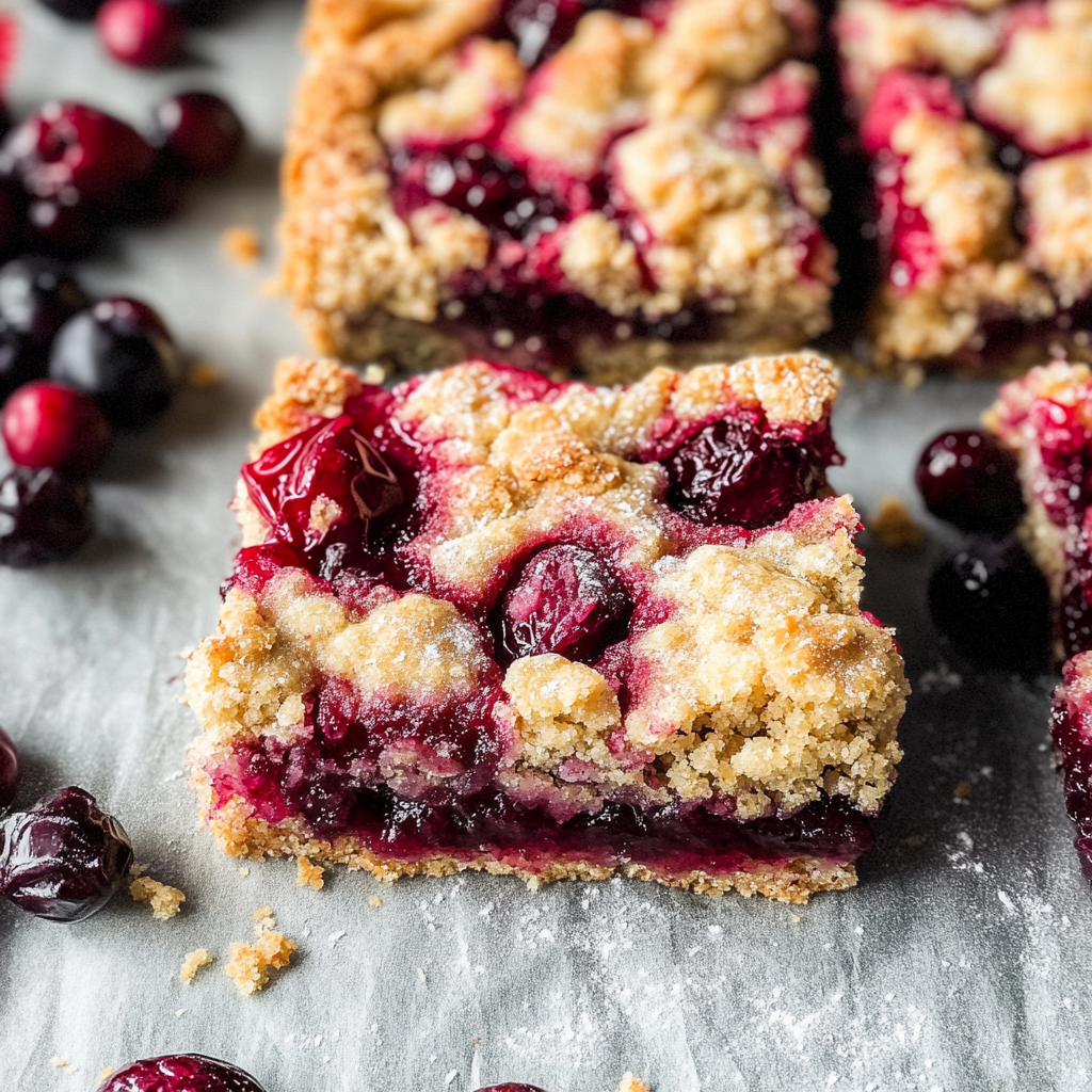 Cranberry Shortbread Bars