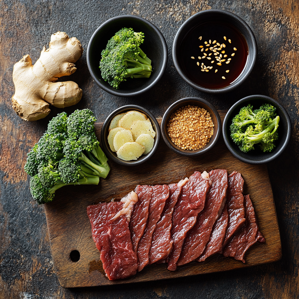 Crockpot Beef and Broccoli ingredients