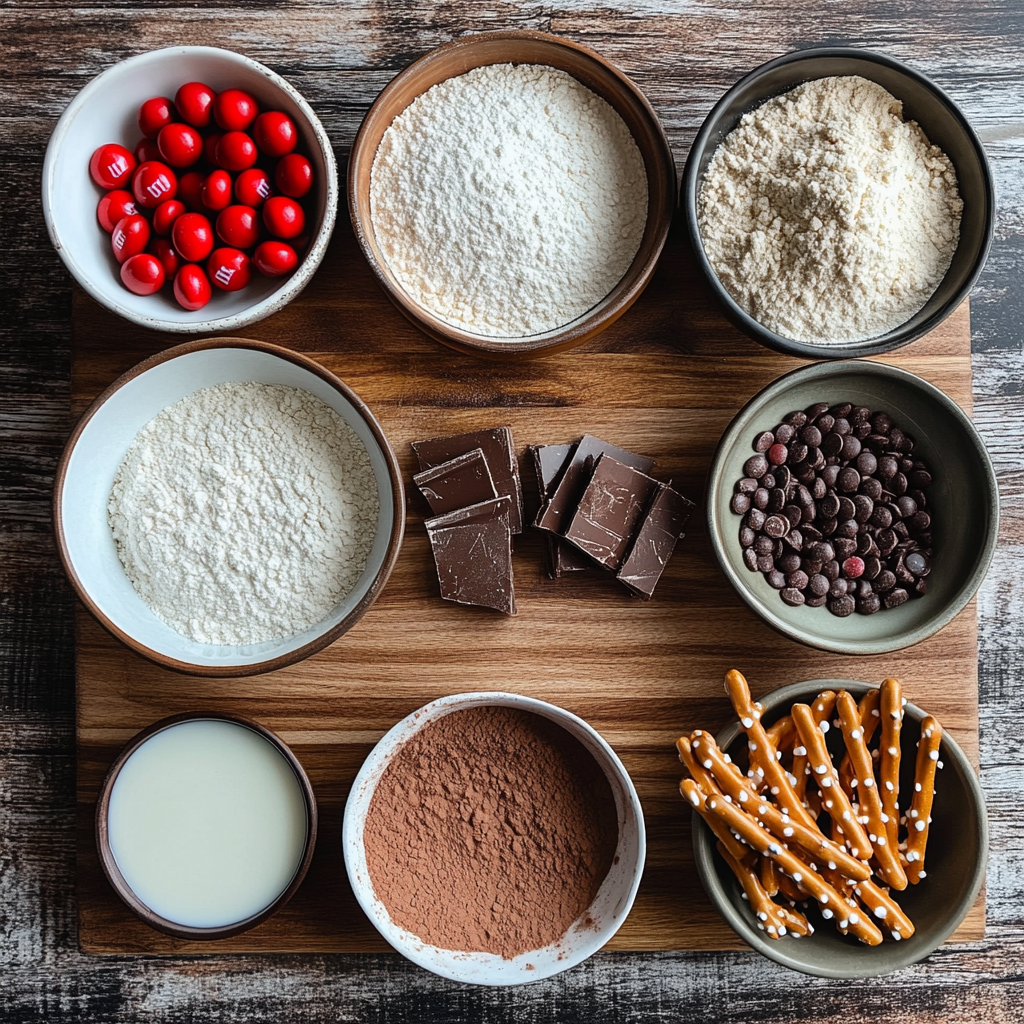 Easy Reindeer Cupcakes ingredients