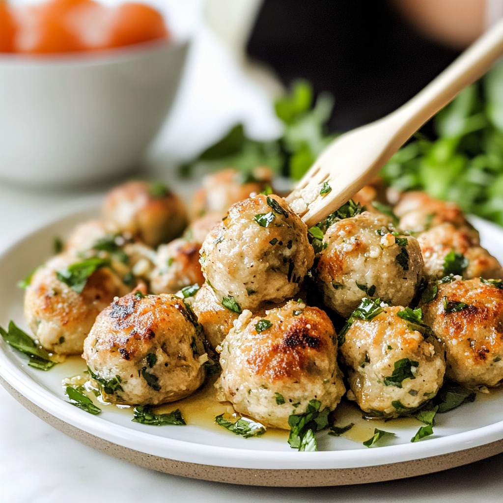 Feta Chicken Meatballs