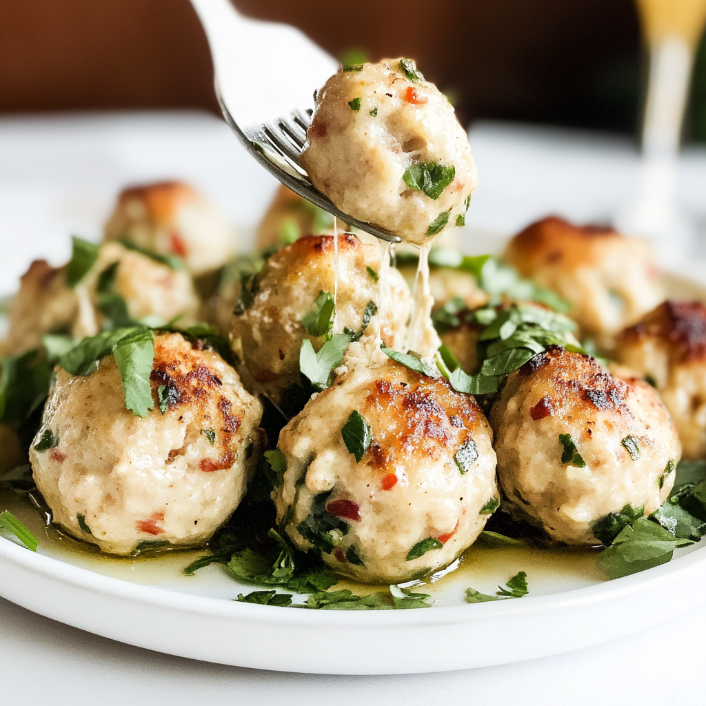 Feta Chicken Meatballs