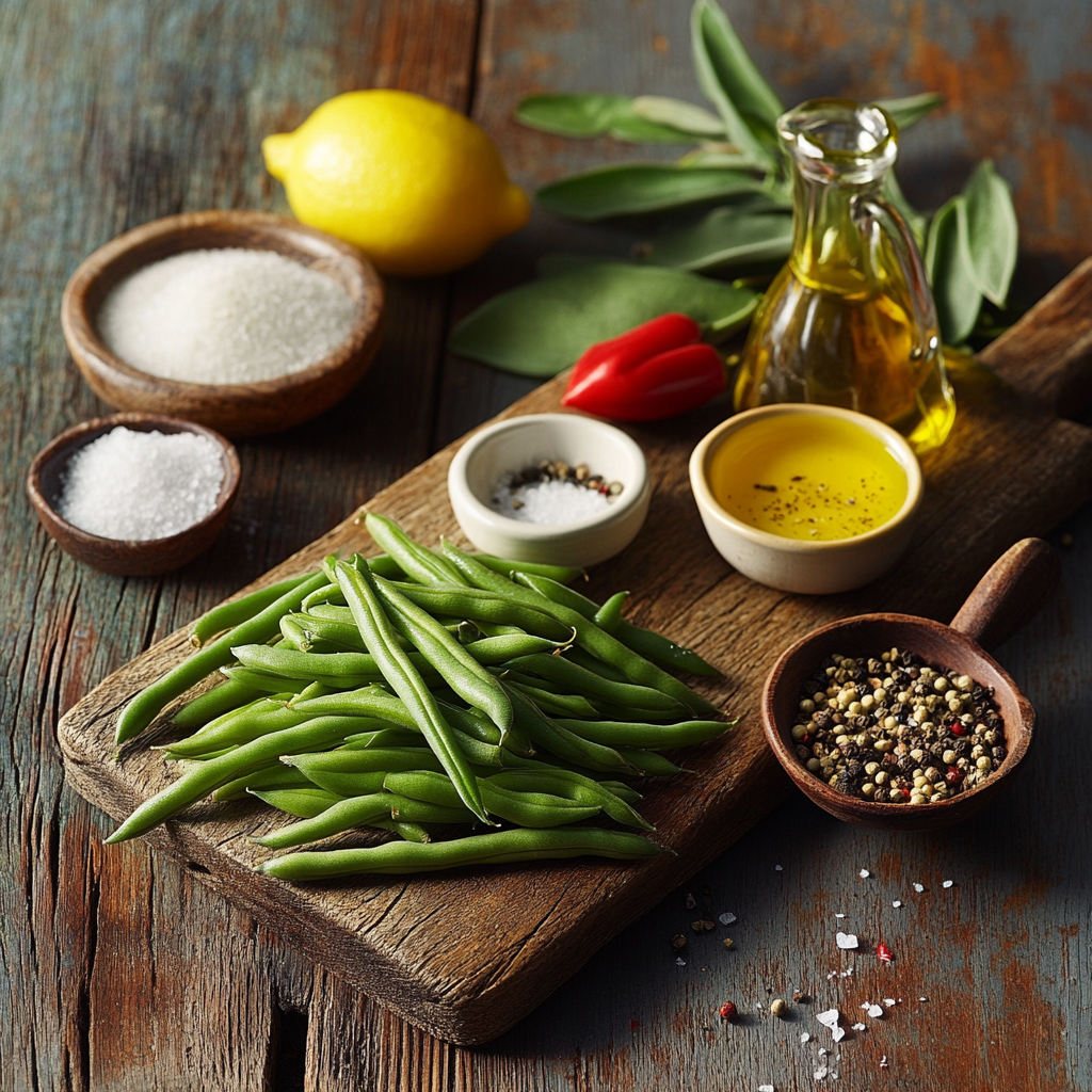 Garlic Green Beans ingredients