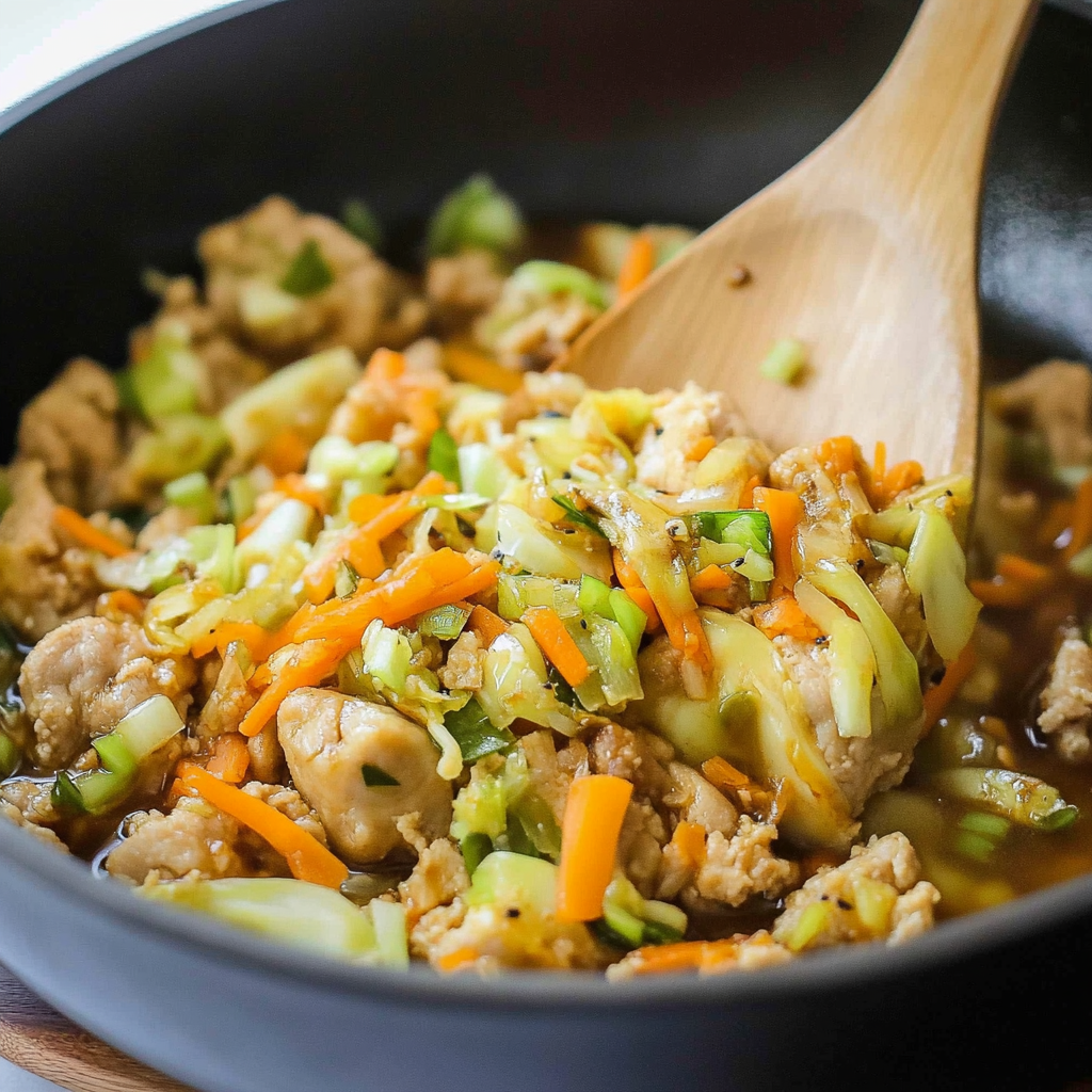 Ground Turkey Egg Roll in a Bowl