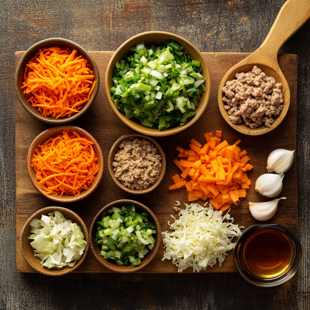 Ground Turkey Egg Roll in a Bowl ingredients