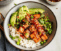 Honey Sriracha Salmon Bowls