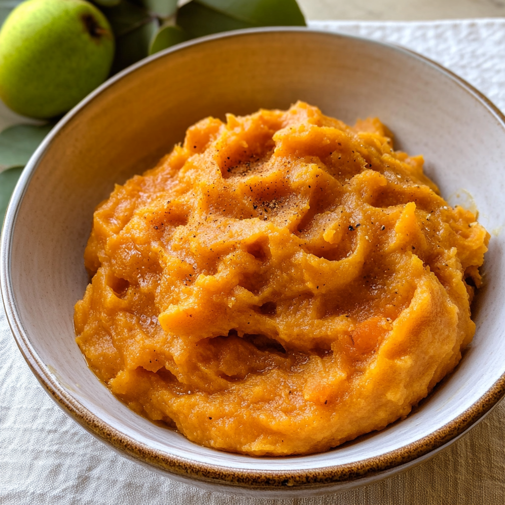 Mashed Sweet Potatoes and Pears