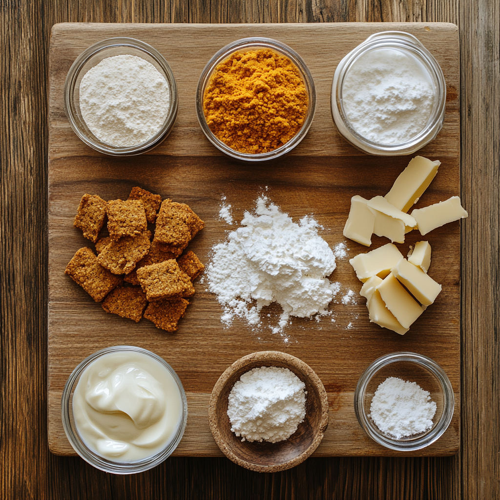No Bake Pumpkin Pie ingredients