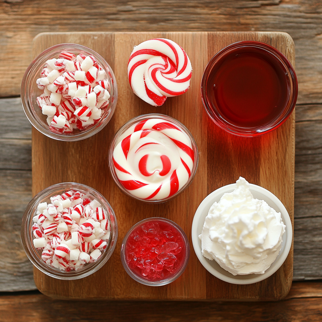 Pink Peppermint Jello Shots ingredients