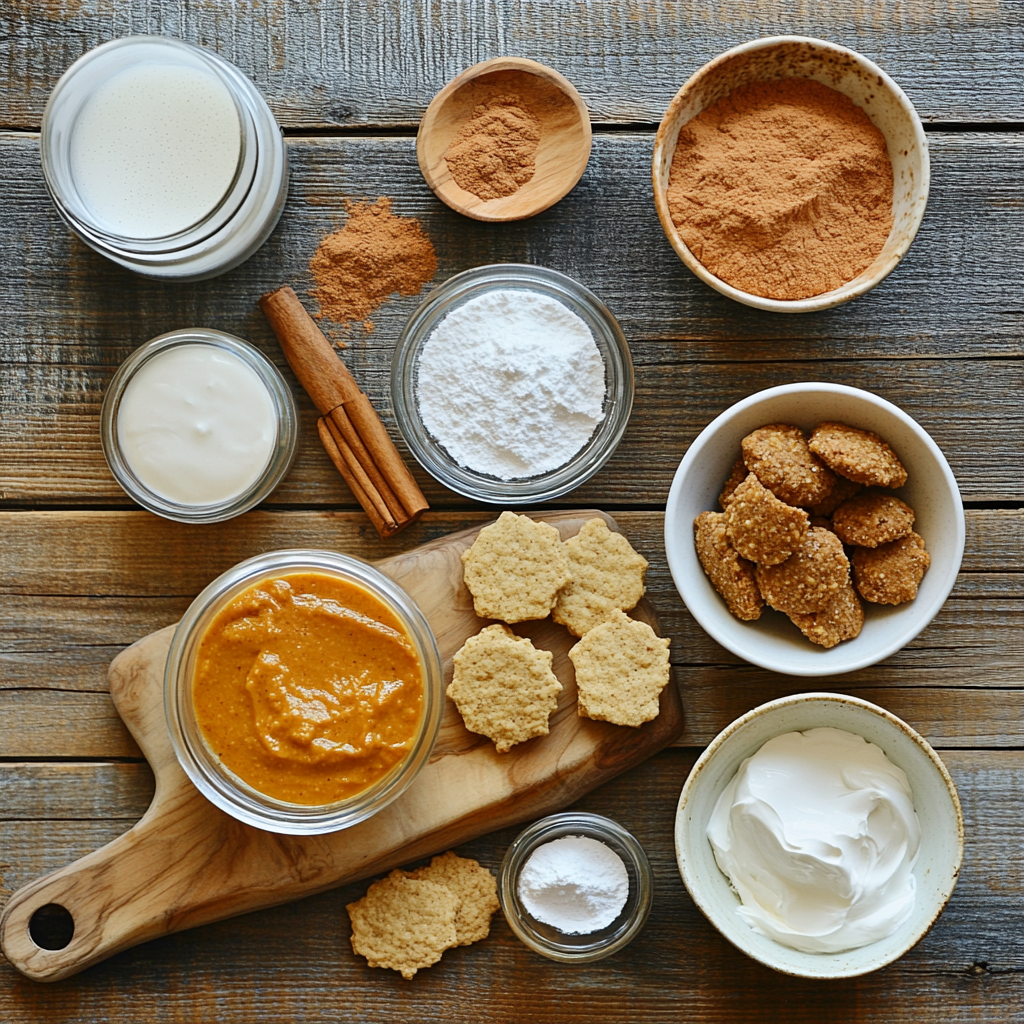 Pumpkin Cheesecake Trifle ingredients