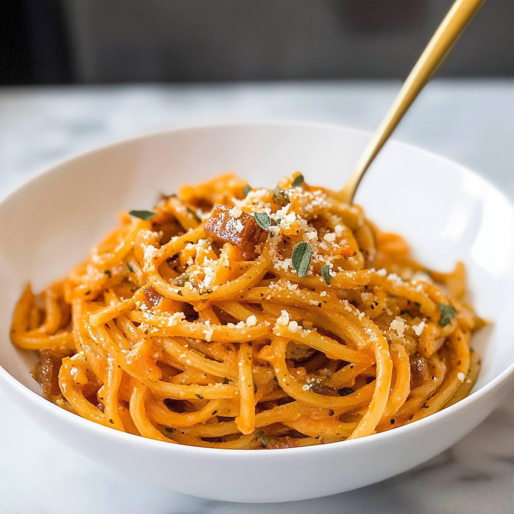 Sweet Potato Noodles with Sage Brown Butter Sauce