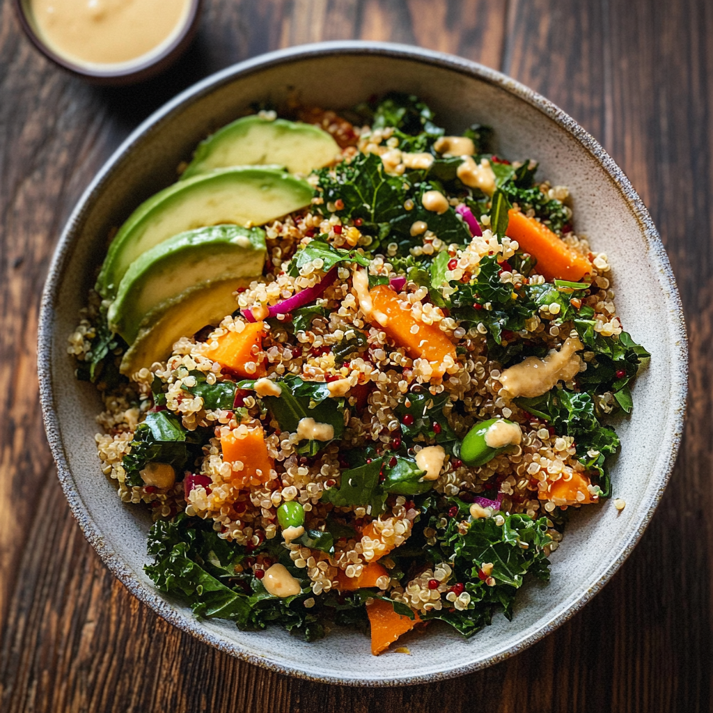 Sweet Potato & Kale Quinoa Salad