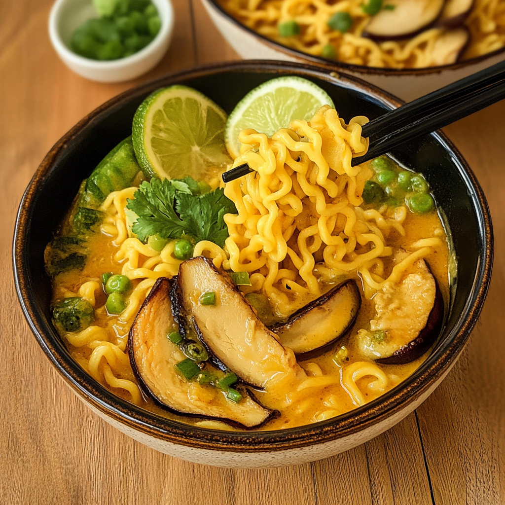Vegan Curry Ramen Noodles