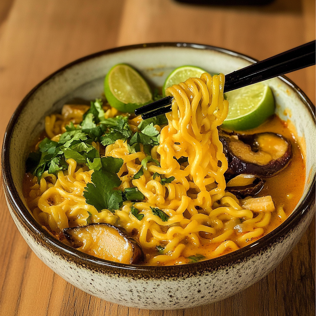 Vegan Curry Ramen Noodles