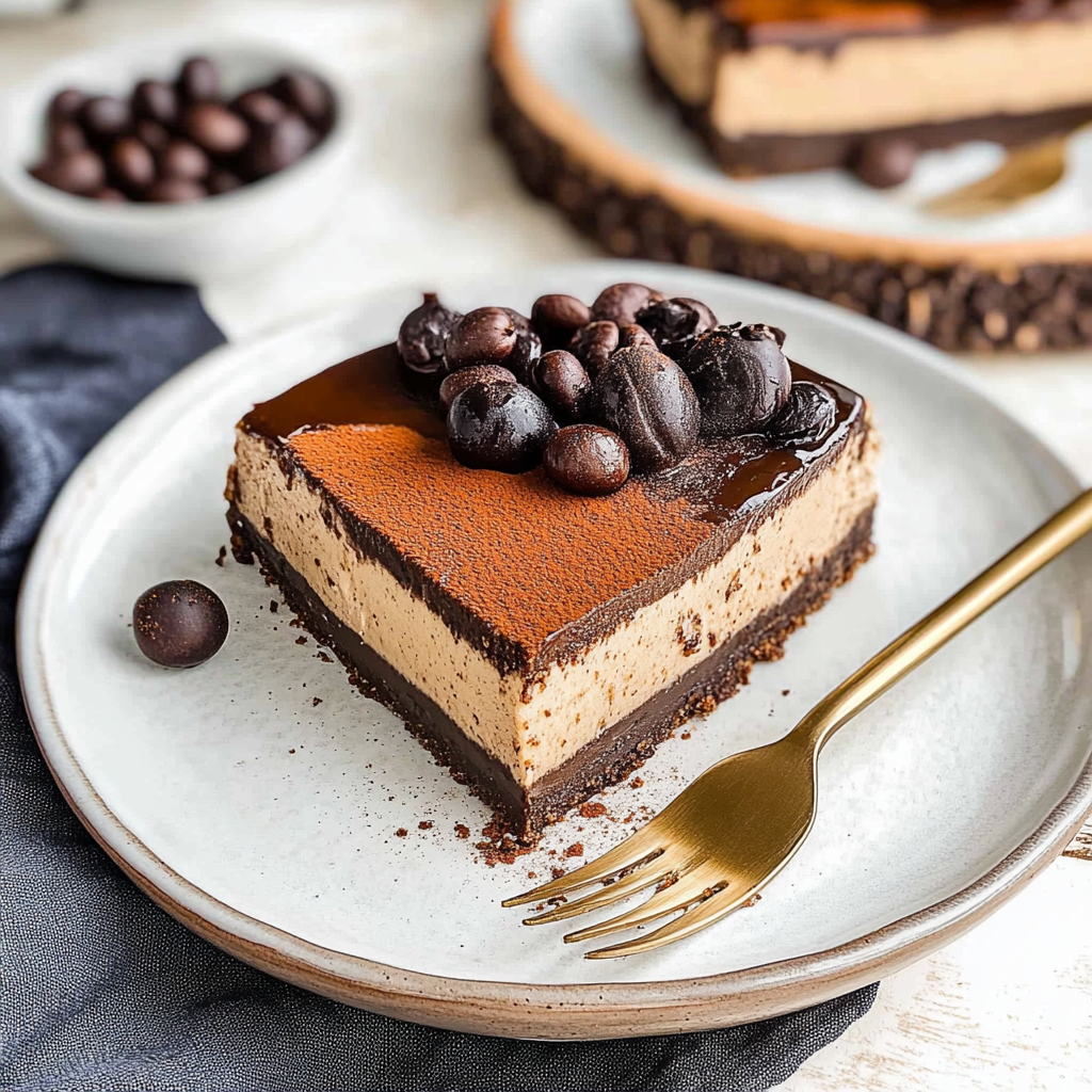 Baked Coffee Cheesecake
