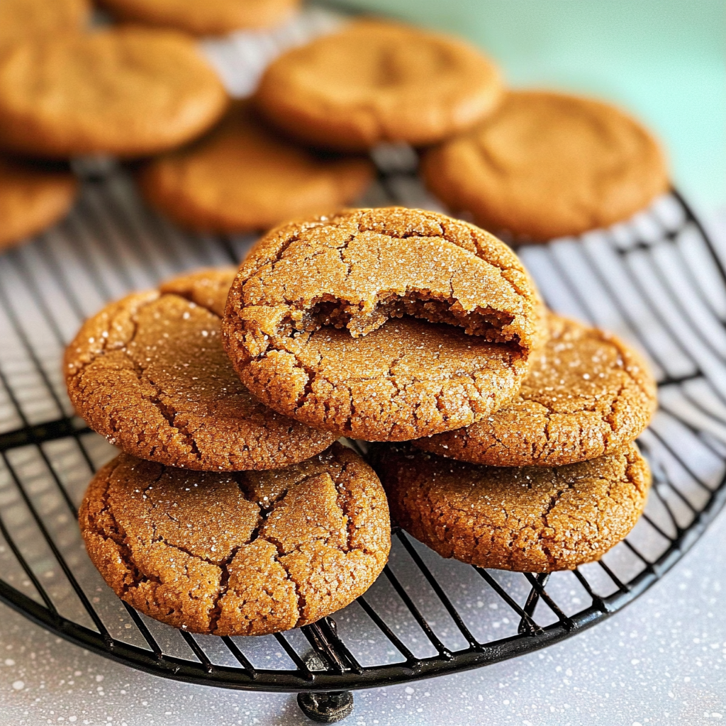 Chewy Ginger Molasses Cookies