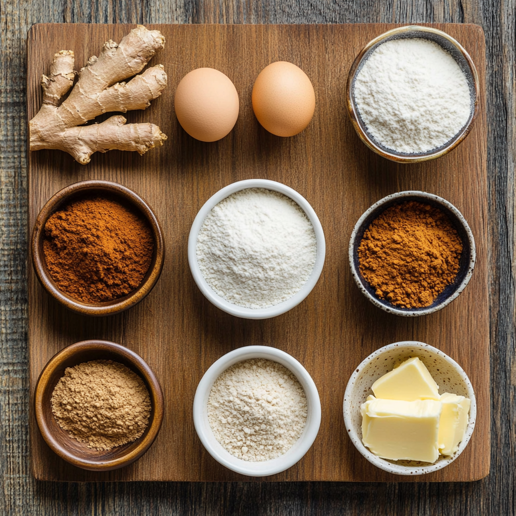Chewy Ginger Molasses Cookies ingredients
