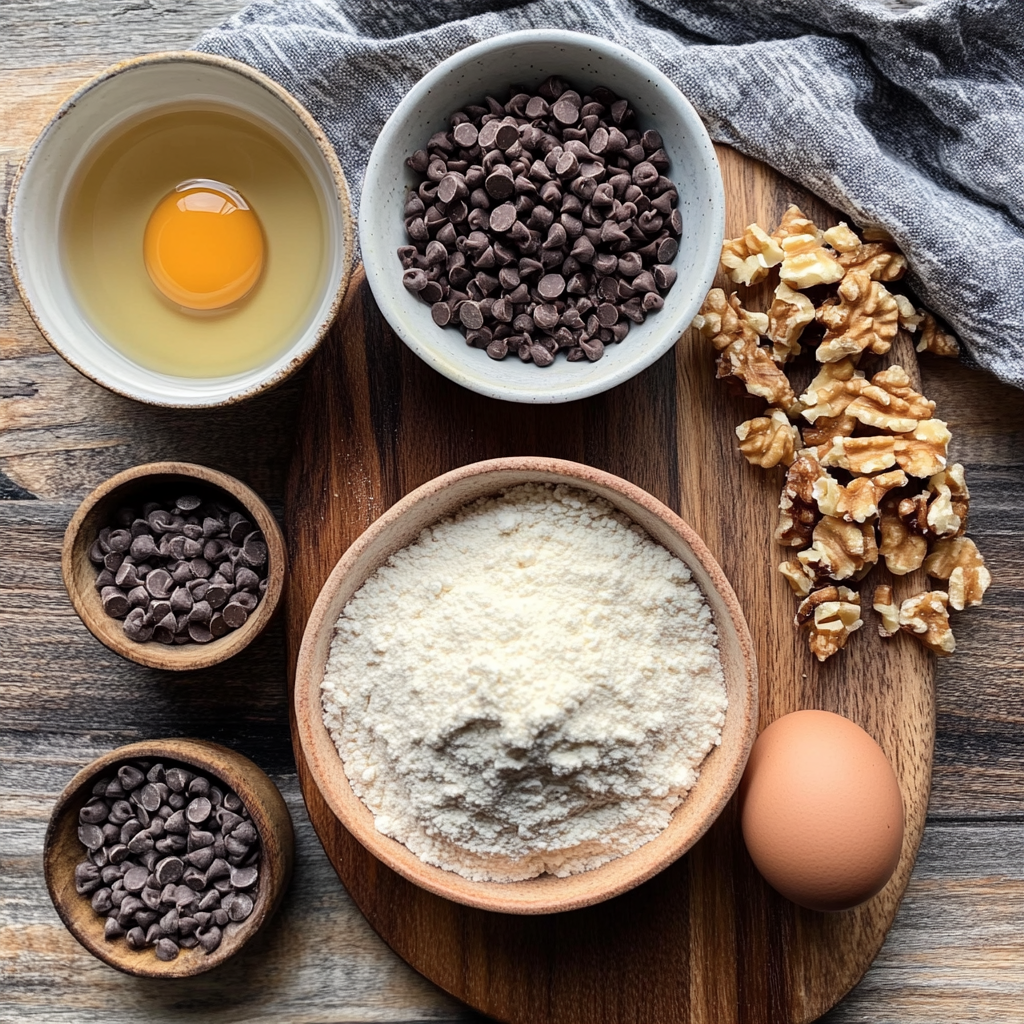 Chocolate Chip Walnut Cookies ingredients