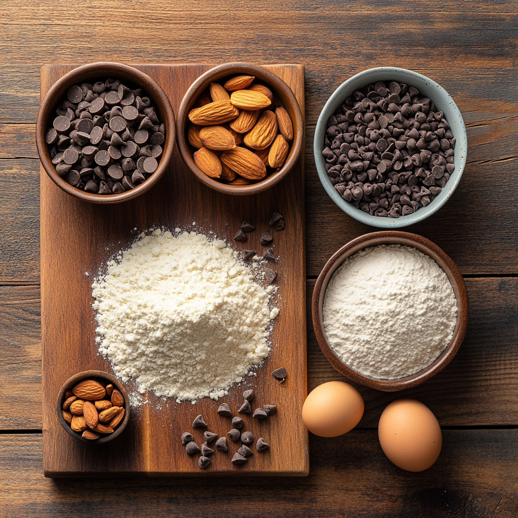 Chocolate & Toasted Almond Biscotti ingredients