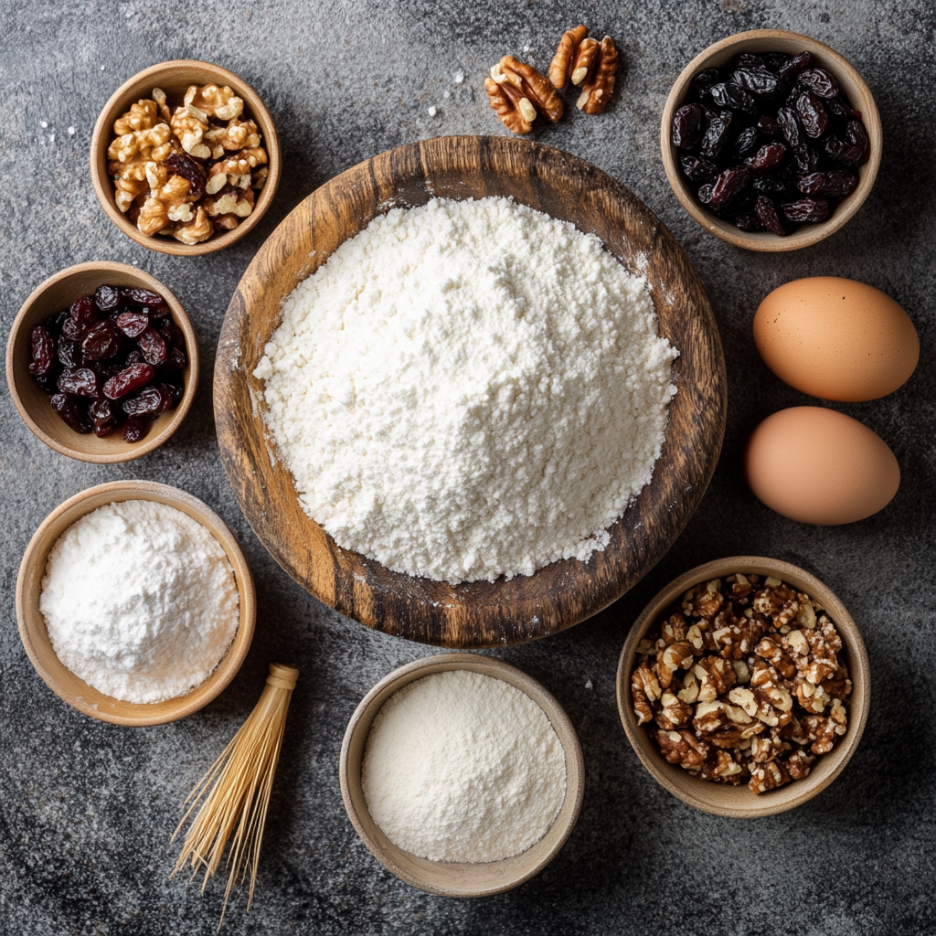 Christmas Bread ingredients