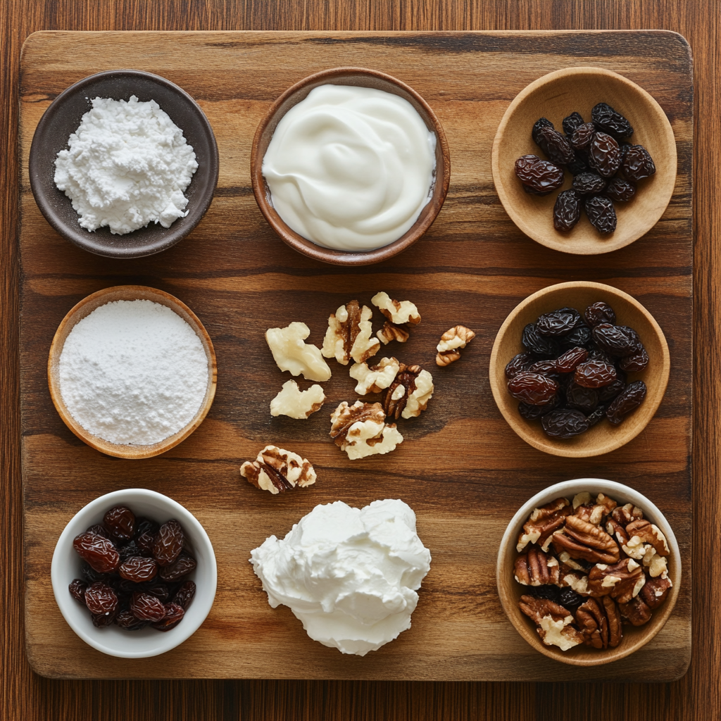 Christmas Cake Dip ingredients