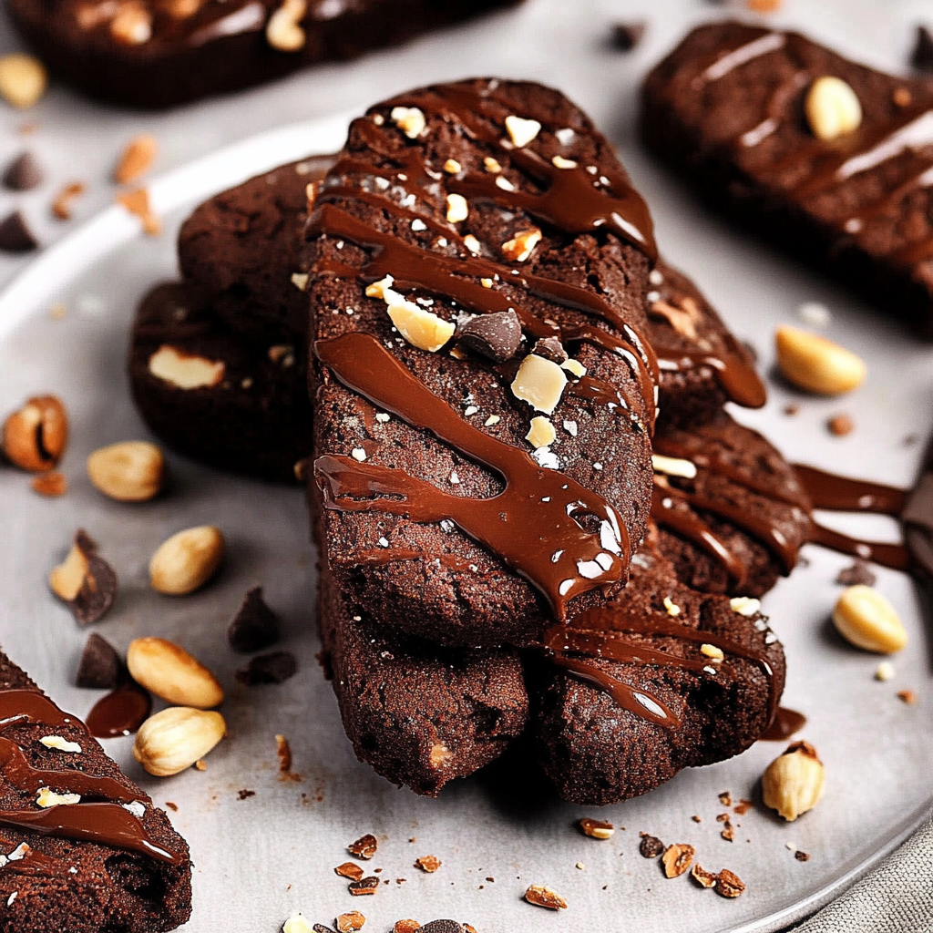 Christmas Double Chocolate Biscotti