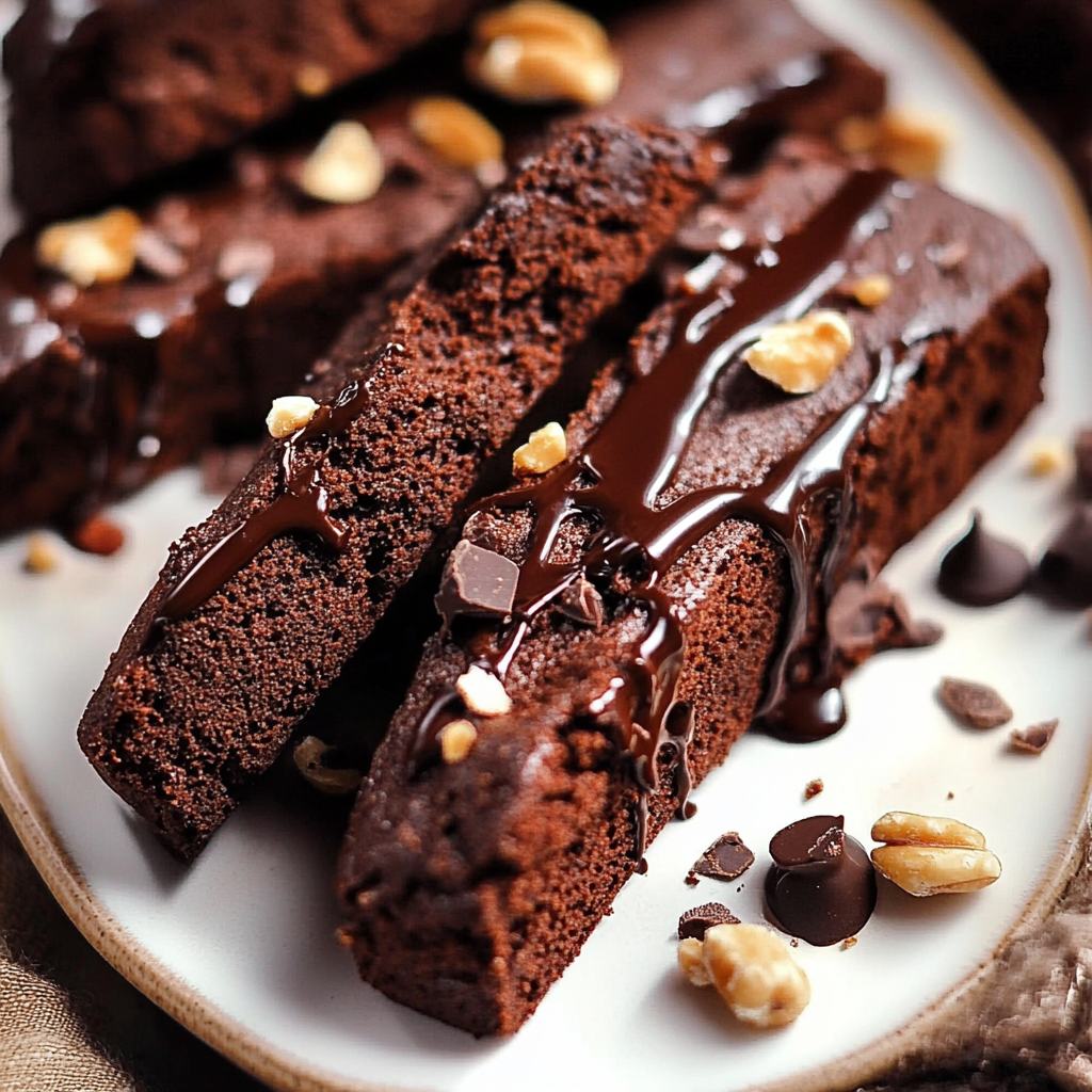Christmas Double Chocolate Biscotti
