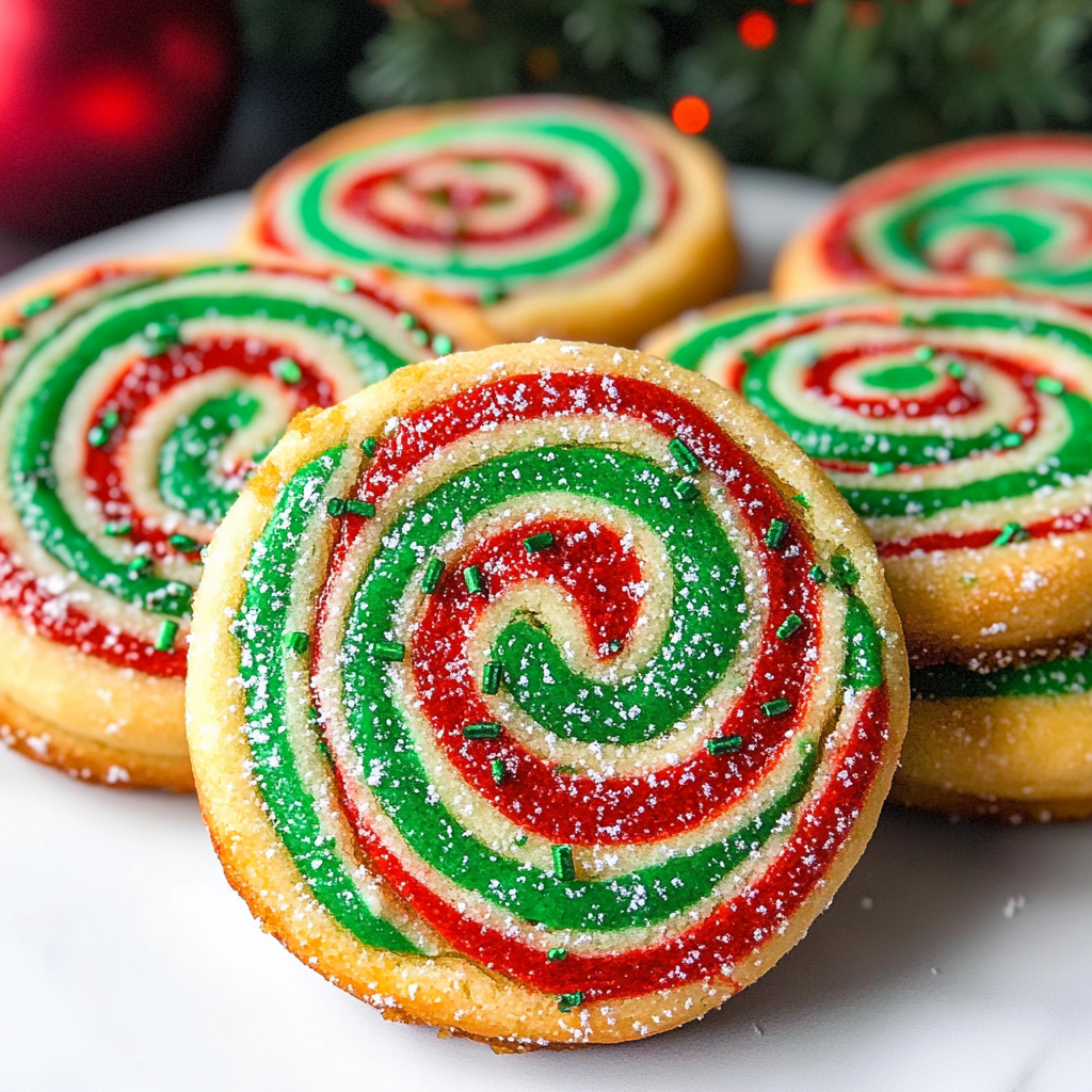 Christmas Pinwheel Cookies