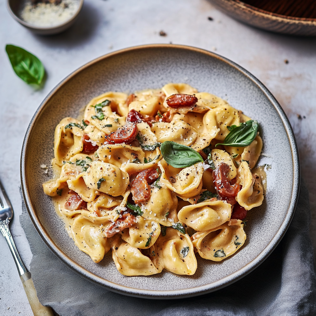Creamy Tuscan Chicken Tortellini