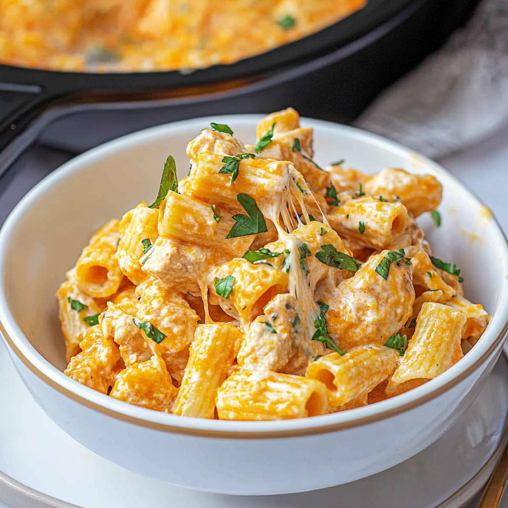Crock Pot Buffalo Chicken Pasta