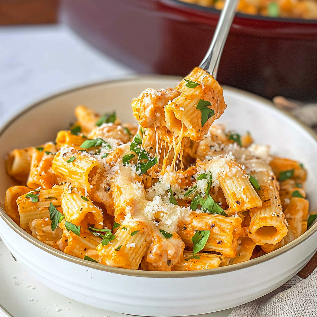 Crock Pot Buffalo Chicken Pasta