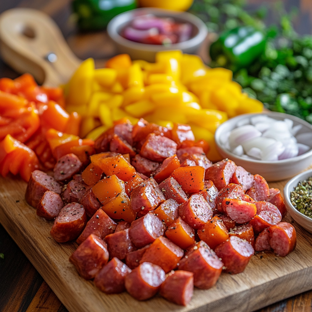 Easy Air Fryer Kielbasa ingredients