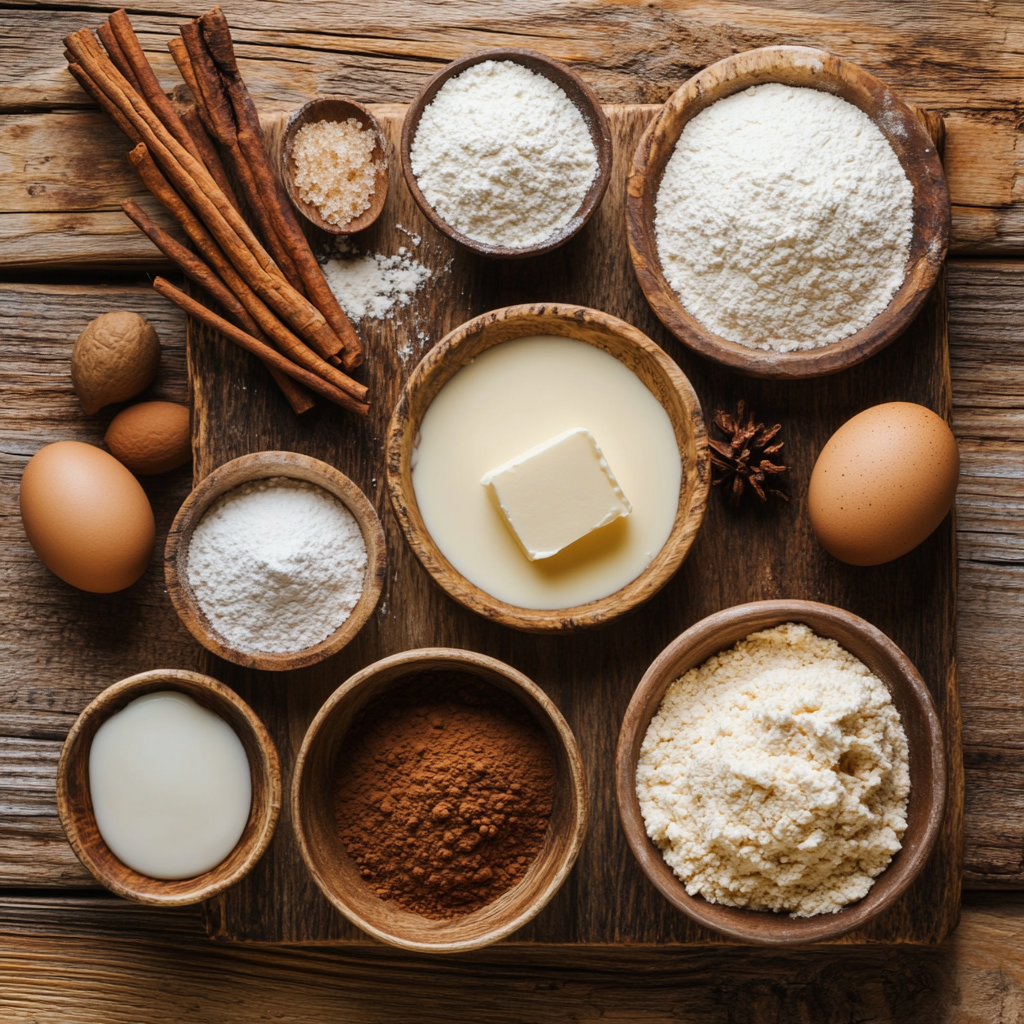Easy Overnight Cinnamon Rolls ingredients