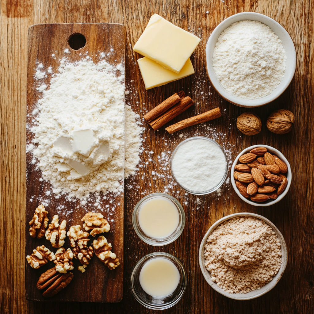 Eggnog Thumbprint Cookies ingredients