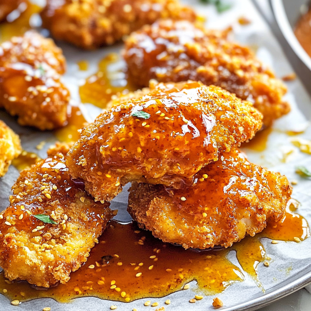 Golden Crunchy Hot Honey Chicken Recipe