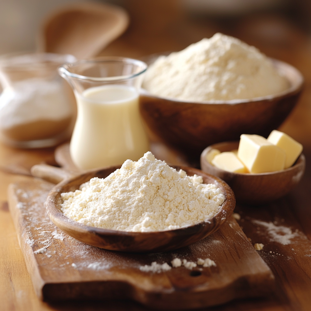 Homemade Crescent Rolls ingredients