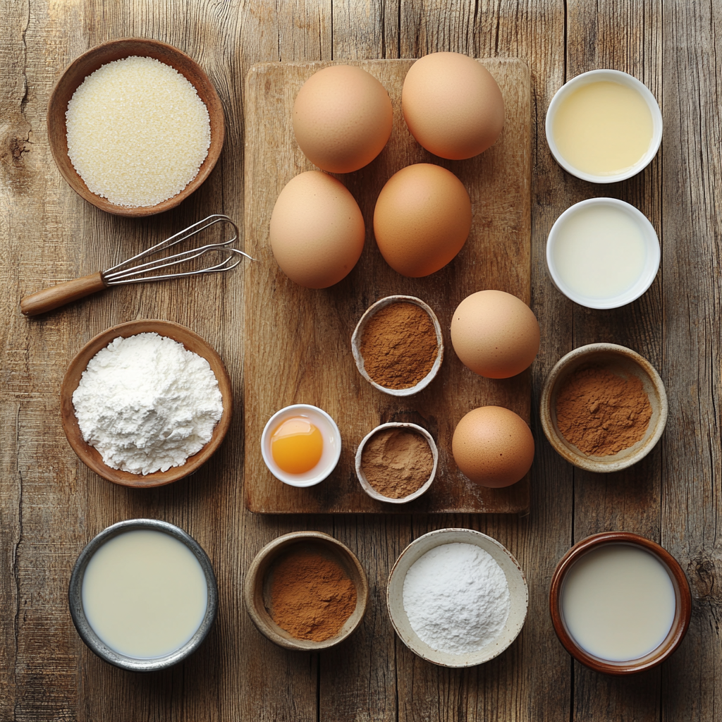 Homemade Eggnog (Non-Alcoholic) ingredients