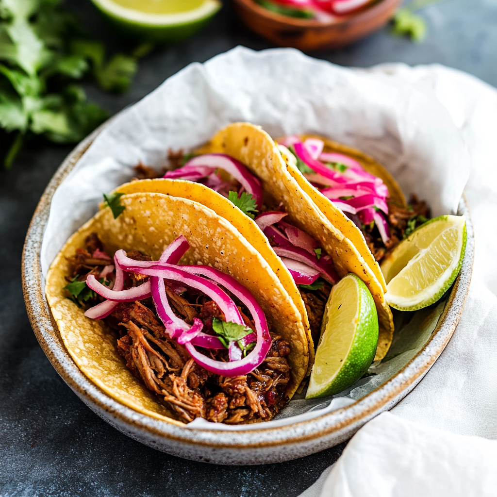 Honey Chipotle Shredded Beef Tacos