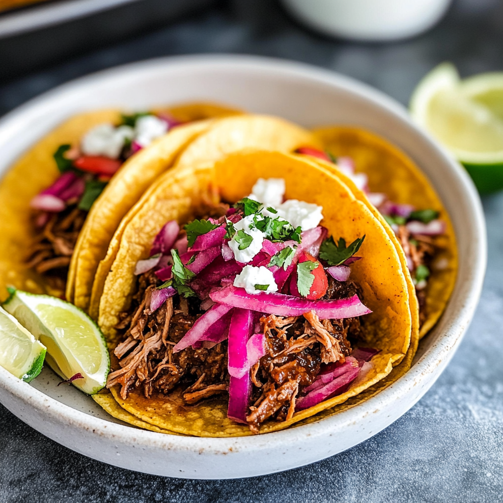 Honey Chipotle Shredded Beef Tacos