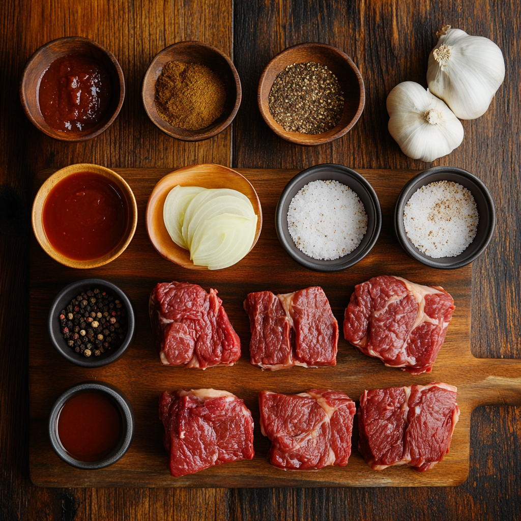 Instant Pot Shredded Beef ingredients