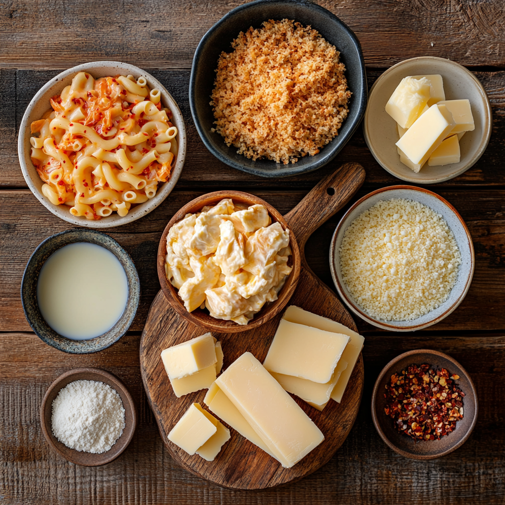 Mac and Kim-Cheese ingredients