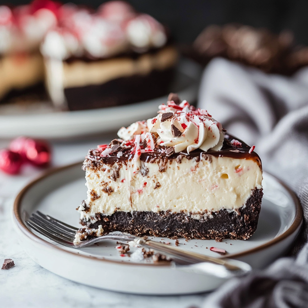 Peppermint Bark Cheesecake