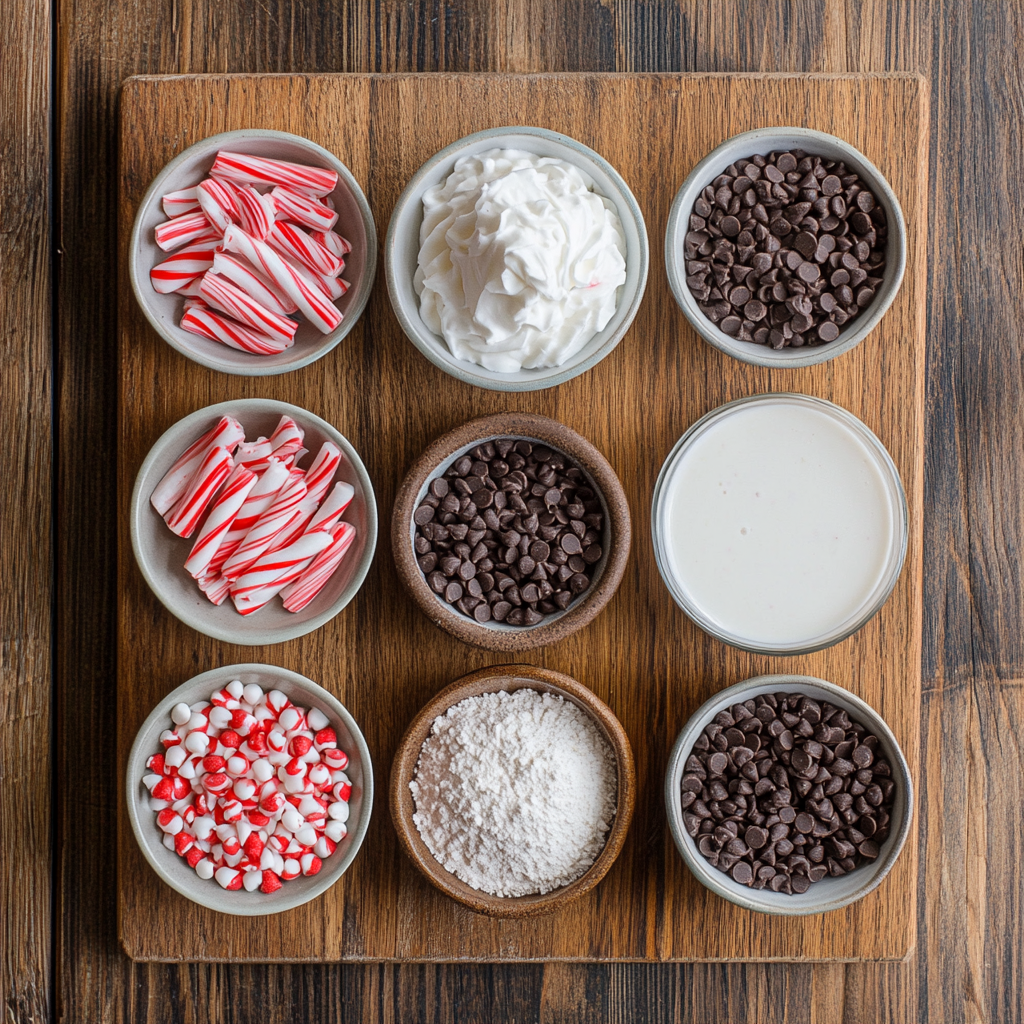 Peppermint Hot Chocolate ingredients